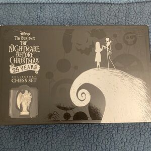 The nightmare before Christmas 25th collectors chess set.
